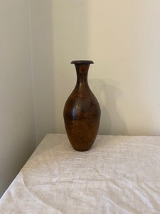 Wooden look Metal Vintage Vase