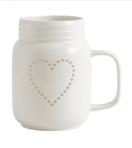 Ceramic Heart Mug / T Light Holder