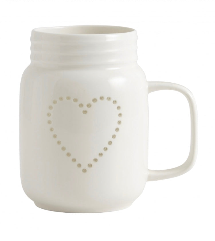 Ceramic Heart Mug / T Light Holder WERE £9 NOW £2