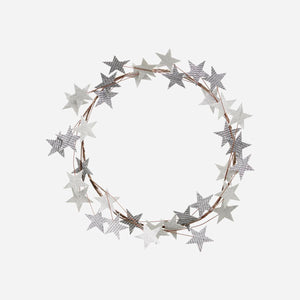 House Doctor Silver Star Wreath NOW £7 WERE £14