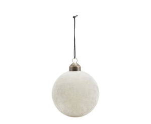 House Doctor Large Grey Flock Bauble
