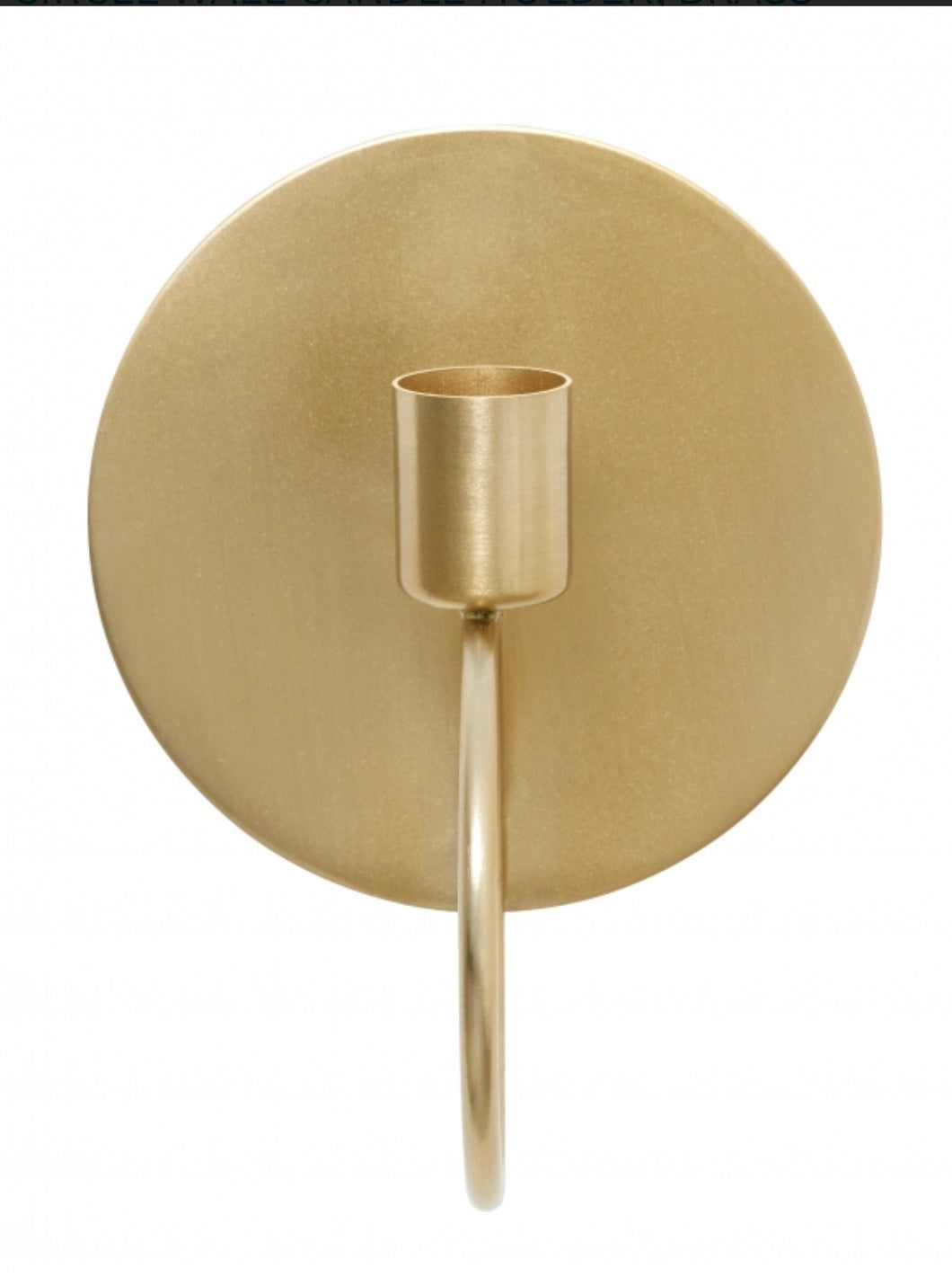 Brass Coloured Circle Candle Holder WERE £18 NOW £6